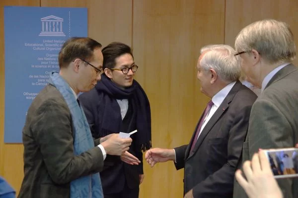 第三届中法品牌高峰论坛在联合国教科文组织总部隆重开幕(图3) 现场交流