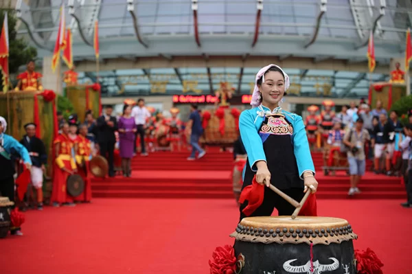 第12届中国—东盟文化论坛观点集萃(图5) 南丹古兰鼓表演