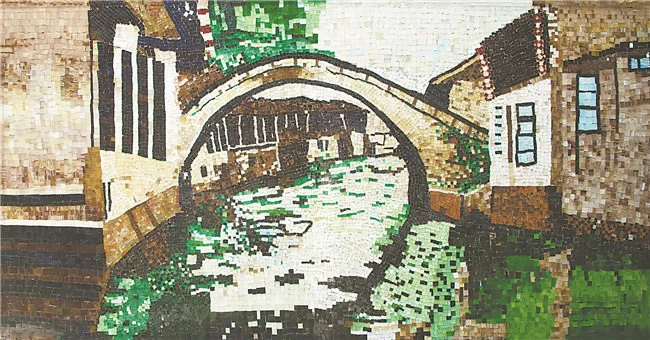 榆林职业技术学院:精美毕业展诠释美育成果(图6) 小桥流水