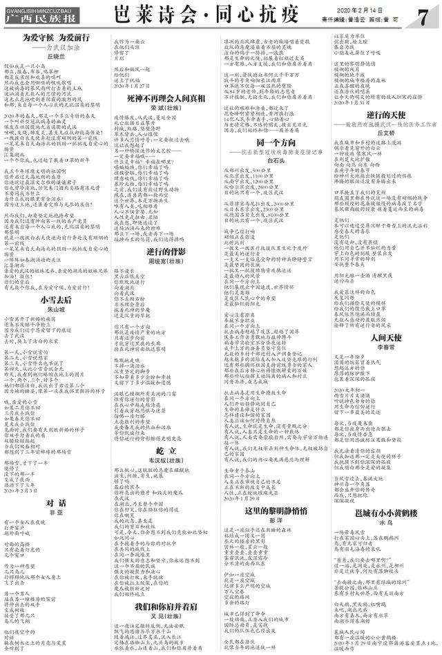 “岜莱”流出滚烫的诗歌——广西诗人抗疫印象(图2)