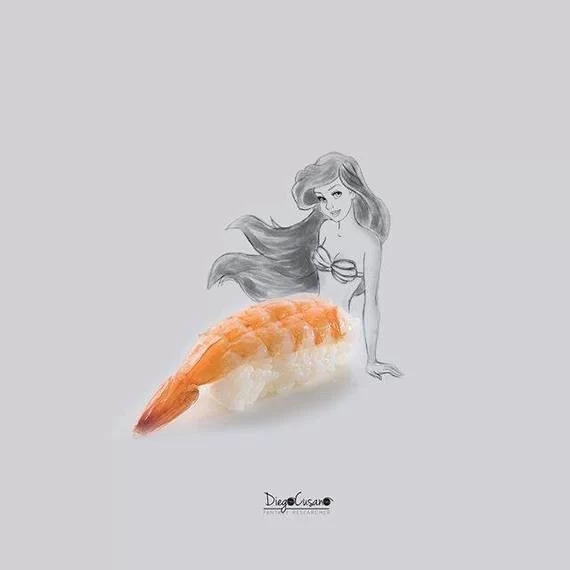 吃货的神奇脑洞:食物也能变名画(图8) 吃货的神奇脑洞:食物也能变名画(图8)