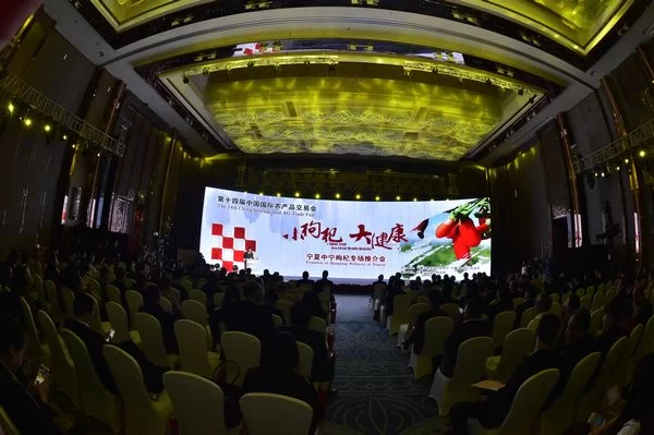 小枸杞 大健康——宁夏中宁专场推介会会议现场