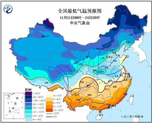 中央气象台发布寒潮预警 部分地区降温可达16℃(图2)