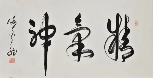 特邀艺术家献礼全国两会—谢金龙(图2) 谢金龙作品“精气神”