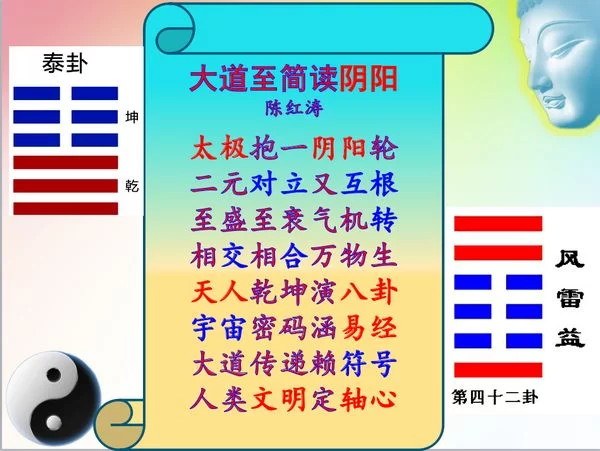 普及国学瑰宝 陈红涛教授诗解《易经》 受欢迎(图2) 陈红涛教授以自作古诗解读阴阳内涵
