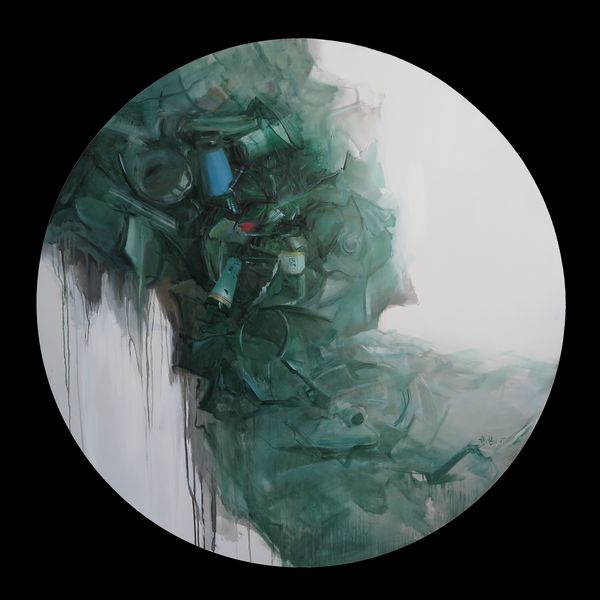 抓住远方:杨炼、梁佳卿、孙蕾油画展开幕(图2) 杨炼 《殇.NO7》 150cm×150cm 布面油画 2014