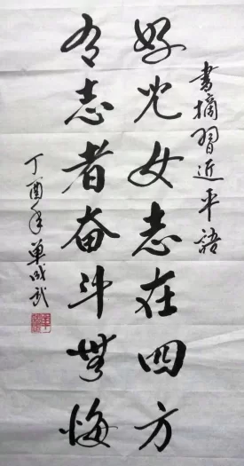 好儿女志在四方，有志者奋斗无悔