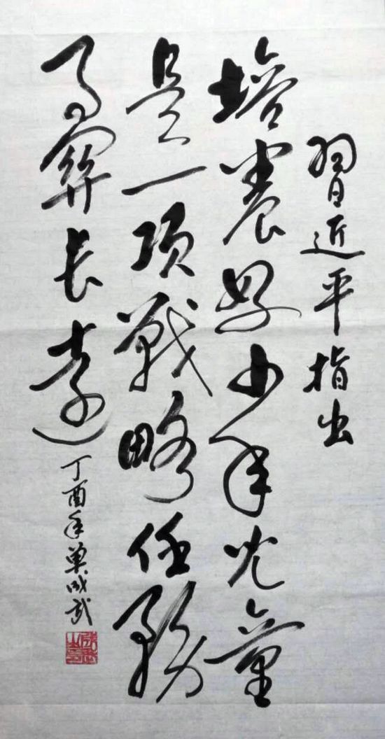 书法书写习总书记语录之“不忘初心,继续前进”2幅(第27期)(图2) 培养好少年儿童是一项战略任务,事关长远