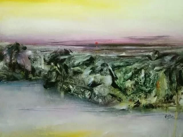 大象无形见真意——徐树立意象油画赏析(图4) 《日出》