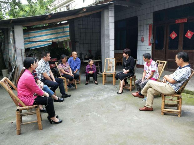 党建引领 四“动”同步 崇州崇平镇着力构建基层治理体系(图2) 镇党委领导调研“精准扶贫”工作