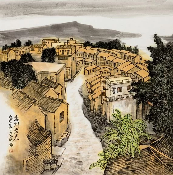 惠风和畅——全国名家画惠州山水作品展将于8月24日开幕(图6) 惠州老屋 68cm×68cm 王学辉