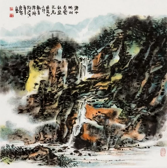 惠风和畅——全国名家画惠州山水作品展将于8月24日开幕(图7) 南昆山观音潭 68cm×68cm 唐辉