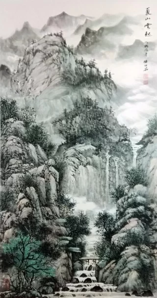 气韵壮阔 大气磅礴——任丽茹绘画作品欣赏(图6) 气韵壮阔 大气磅礴——任丽茹绘画作品欣赏(图6)