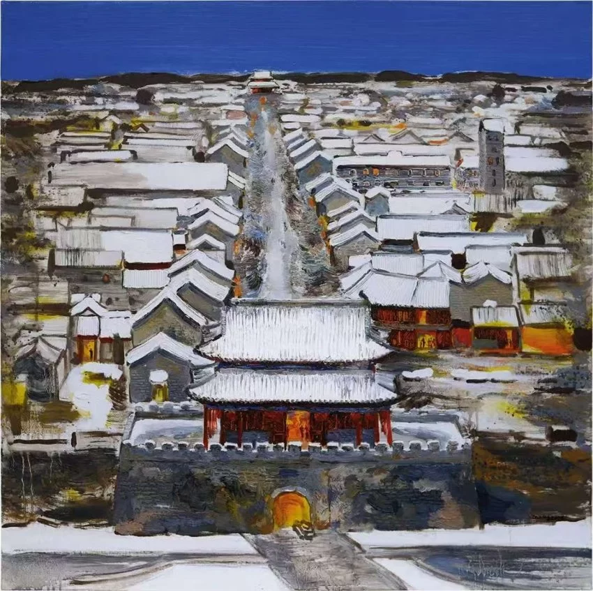 “移山——孟新宇油画作品展”在商丘工学院美术馆举行(图5) “移山——孟新宇油画作品展”在商丘工学院美术馆举行(图5)