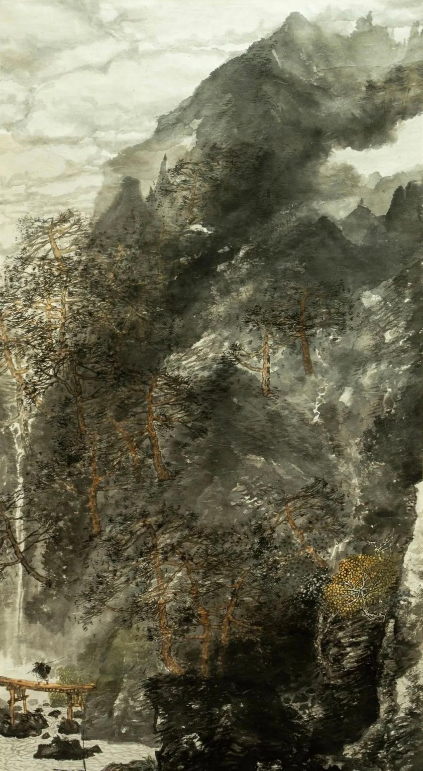 北京紫竹院 |“心筑江山——徐胜利、赵青仲、陈溪峋山水画展”(图10)