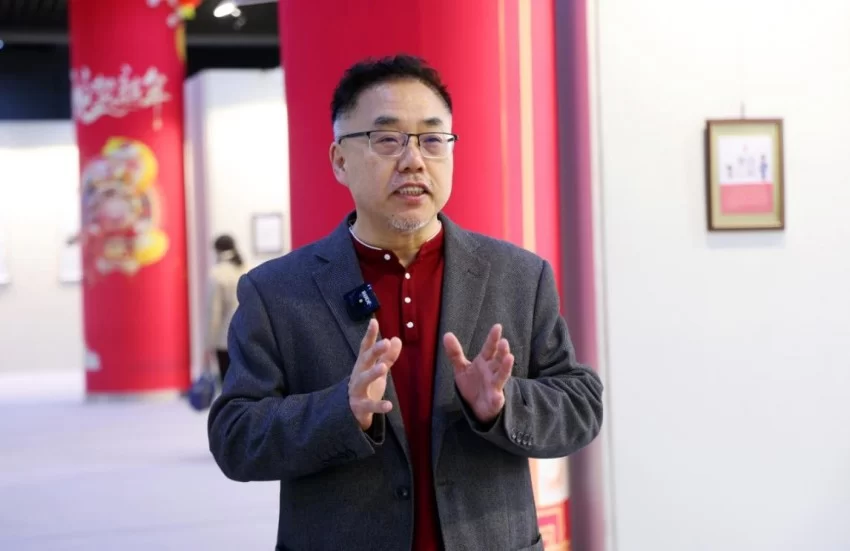 “老九漫画艺术40年·老九漫画展”在京举行(图8)